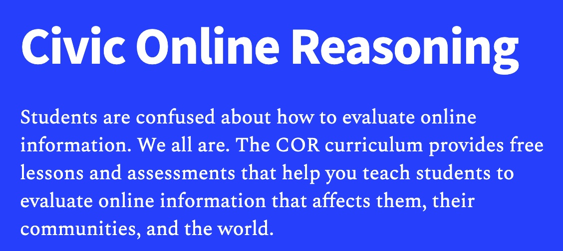Civic Online Reasoning from Stanford University