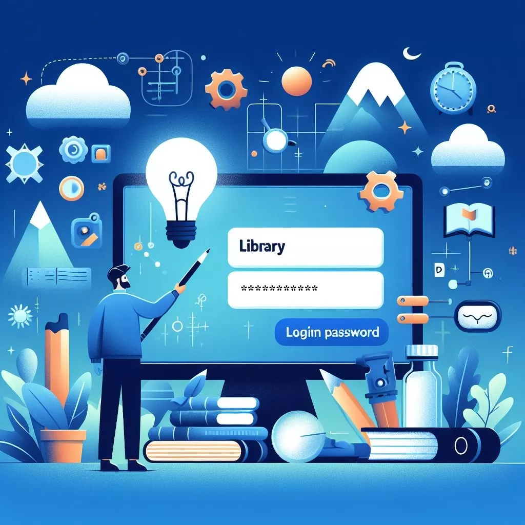 an AI-generated image for a login password icon